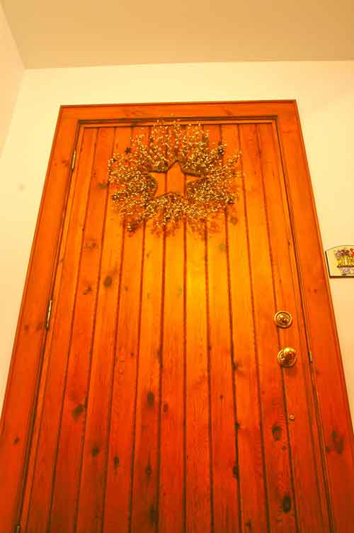 sticky wooden door