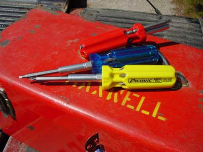 picquic interchangable screwdrivers hand tools