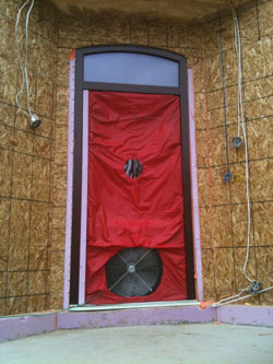 blower door test