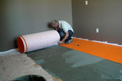 uncoupling membrane ceramic tile flooring installation