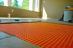 uncoupling membrane ceramic tile flooring installation