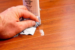 glue for laminate flooring wiping off glue gap