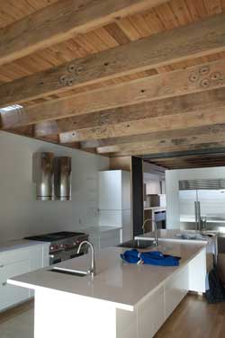 reclaimed timber custom home green building