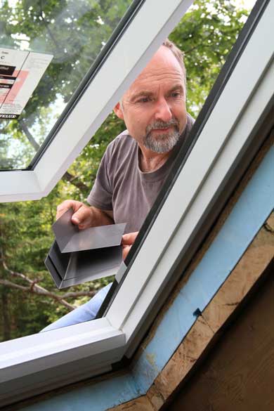 steve maxwell installing skylight roof window home renovation