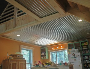 Corrugated Cottage Ceiling