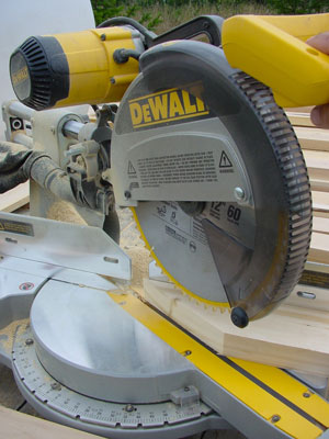 chop saw power tool cutting wood - steve maxwell