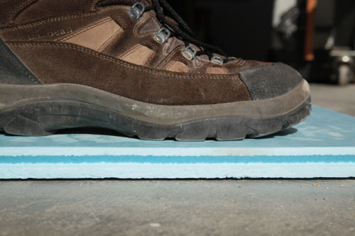 foam sub floor insulating tile - steve maxwell