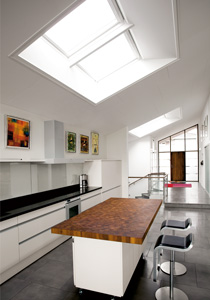 Kitchen installation of Velux Skylight Windows on SteveMaxwell.ca