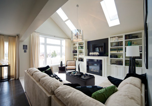 Velux Skylight Window installation in Entertainment Room