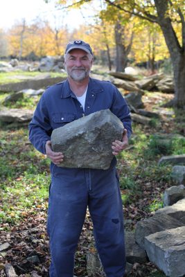 Steve with stone