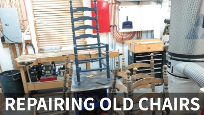 Repairing old chair