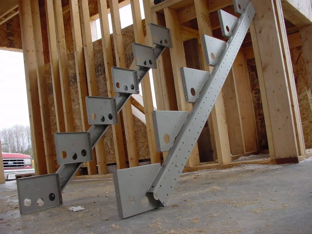 how to build stairs steel stringers